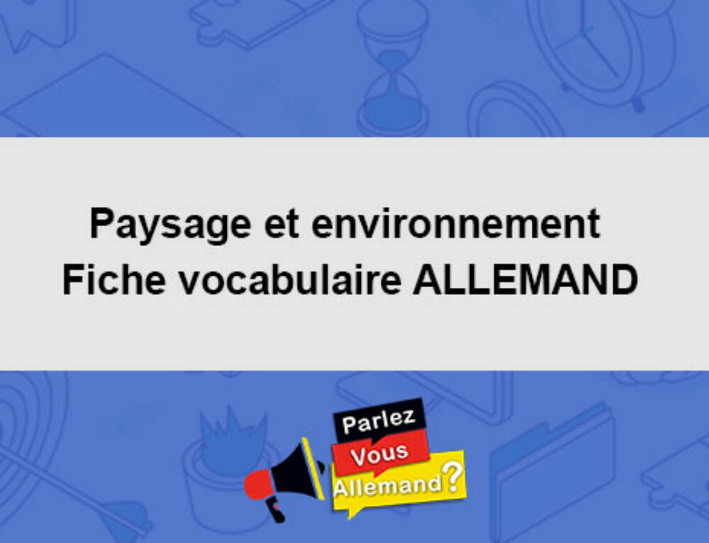 Dire la date en allemand Fiche Vocabulaire Vocabulaire